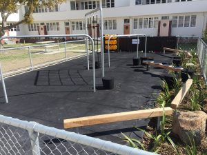 Rubber Playground Tiles Outside